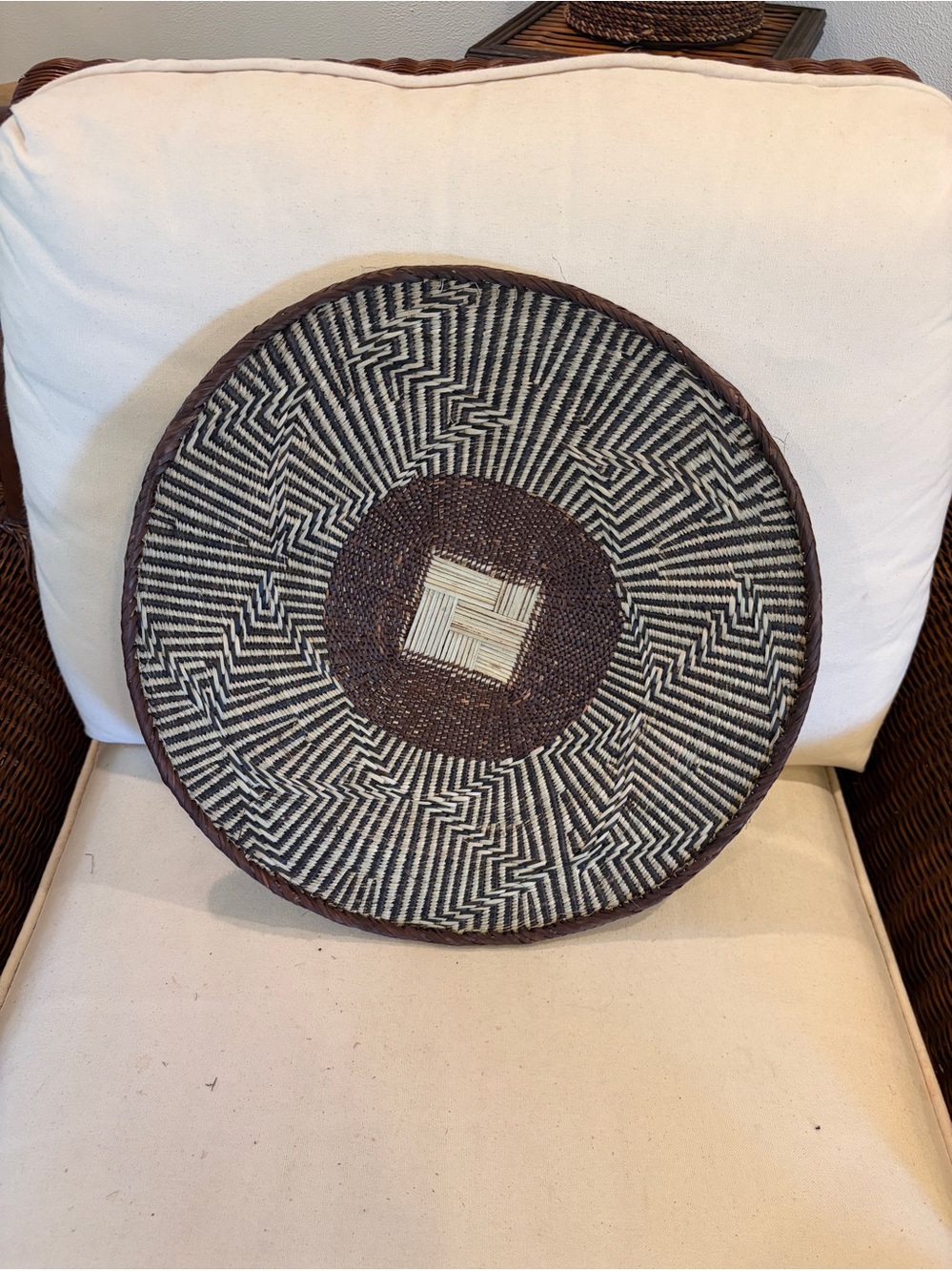 One of a Kind! NEW Woven Basket. Made by Binga people of Zambia Zimbabwe Africa